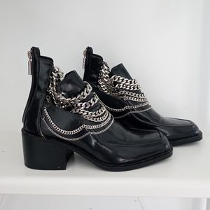 Zara Chain Ankle Boots